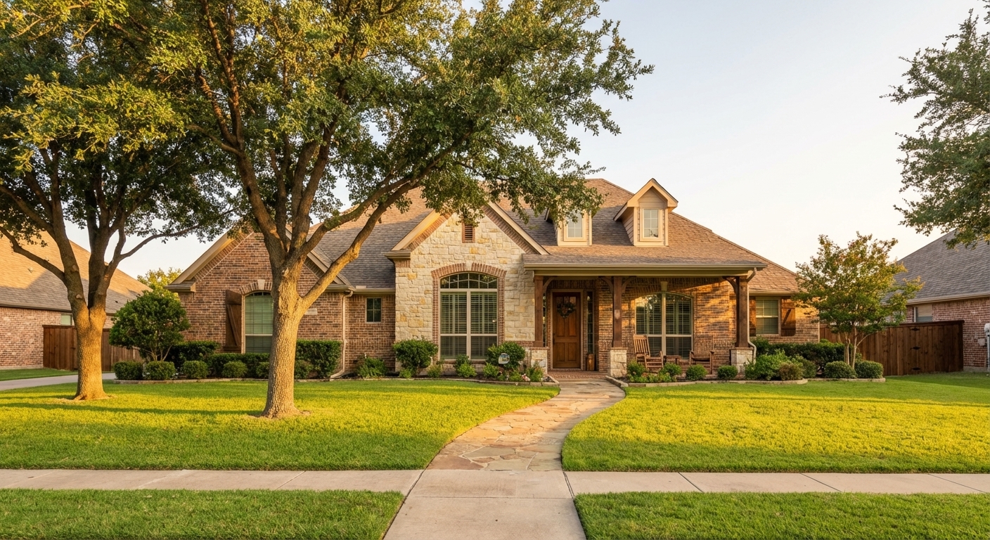 Home exterior for a Dallas-Fort Worth move