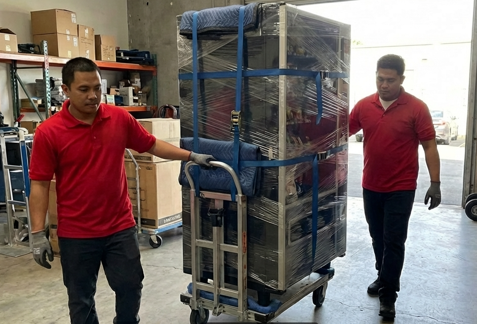 Specialized vending machine moving equipment